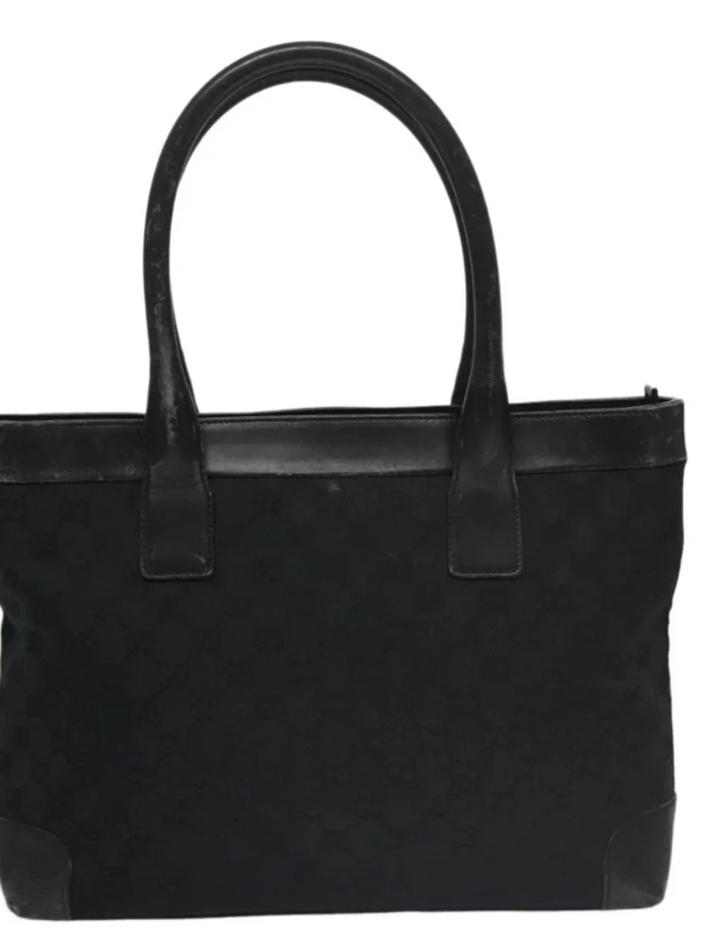 GUCCI GG Canvas Hand Bag Black 33890 Auth ep7056